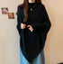 Women Cozy Knitted Turtleneck Batwing Sleeves